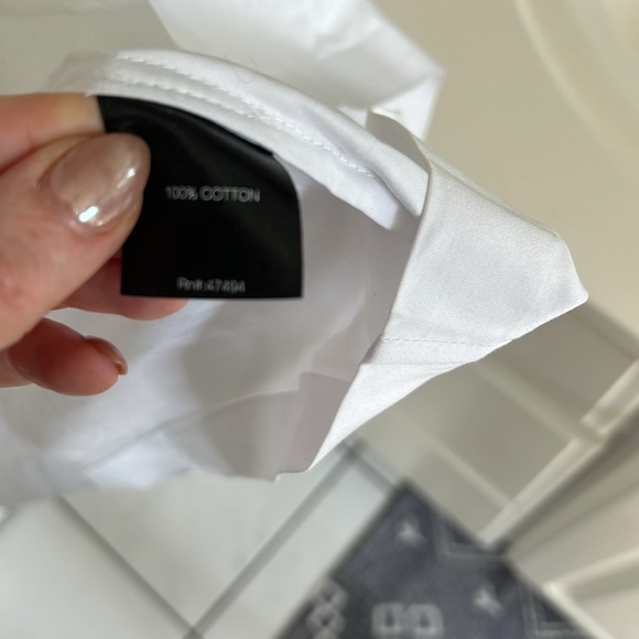 Norma Kamali Revolve Super OS Oversized Boyfriend Shirt Long Sleeve Mini Dress - Picture 6 of 8